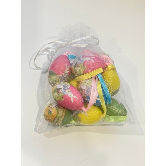 Set of 12 Easter Eggs Foam Ornaments - Picture 1 of 8